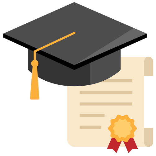 University Diploma or Certificate Flat Icon Vector | Wikimedia Commons | VideoPlasty